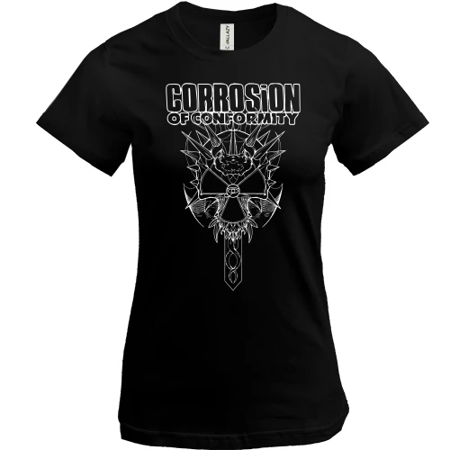 Жіноча футболка, Чорний, Corrosion Of Conformity