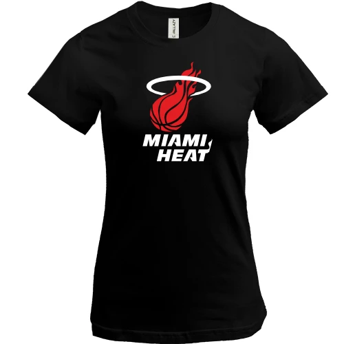 Жіноча футболка, чорний, Miami Heat