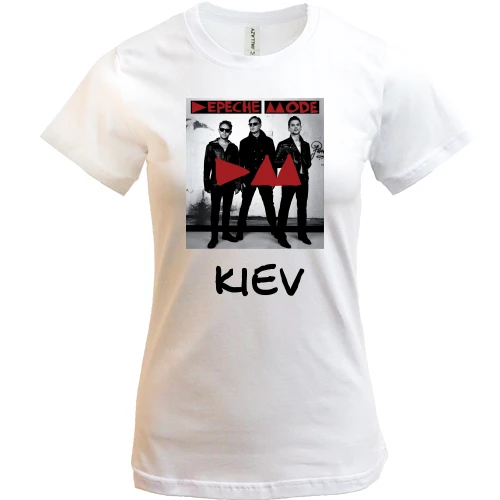 Женская футболка, Белый, Depeche Mode Kyiv