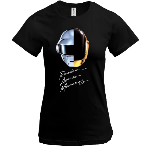 Женская футболка, Черный, Daft Punk (Дафт Панк)