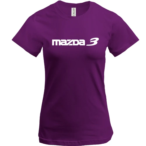 Женская футболка, Фиолетовый, Mazda 3