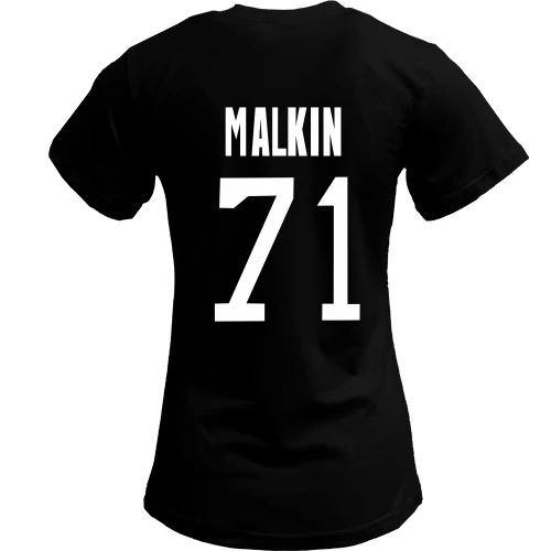 Жіноча футболка, чорний, Evgeni Malkin