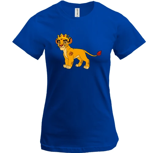 Женская футболка с маленьким Симбой