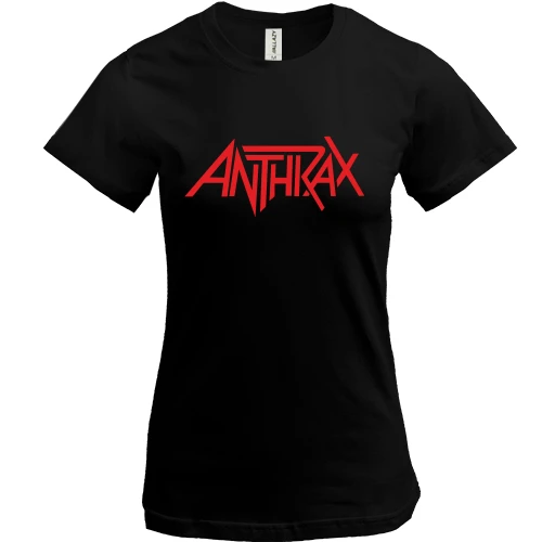 Женская футболка, Черный, Anthrax