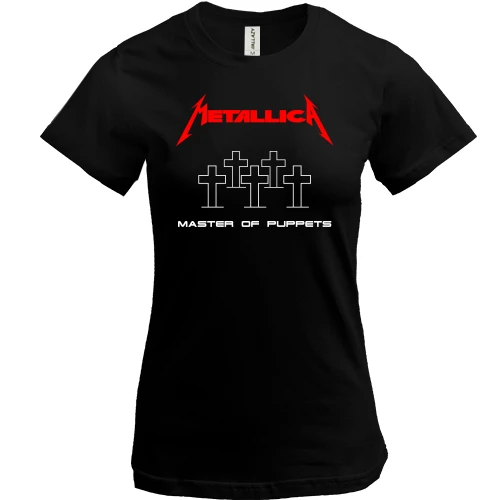 Женская футболка Metallica - Master of puppets