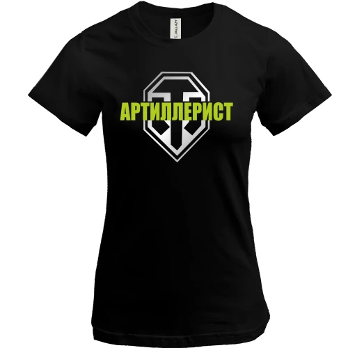 Жіноча футболка Артиллерист (WOT)