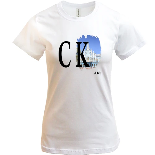 Женская футболка, Белый, ck.ua (Черкассы)