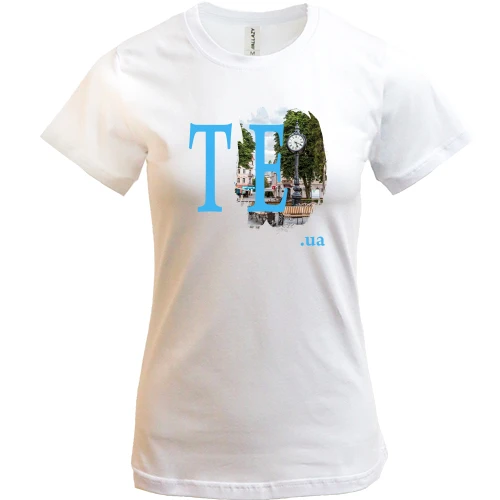 Женская футболка, Белый, te.ua (Тернополь)