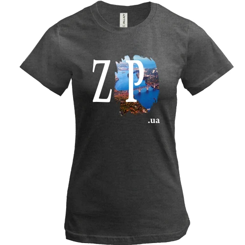 Женская футболка zp.ua (Запорожье)