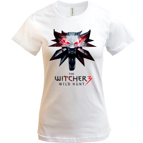 Женская футболка, Белый, The Witcher 3