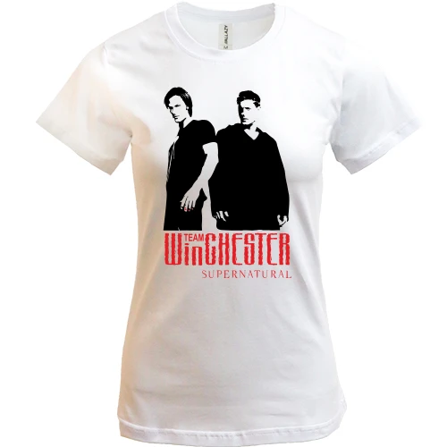 Женская футболка, Белый, Winchester Team (SUPERNATURAL)