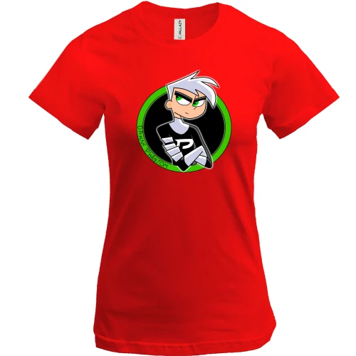 Женская футболка, Красный, с Danny Phantom