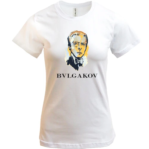 Женская футболка, Белый, "Bulgakov"