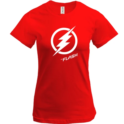 Жіноча футболка, Червоний, Flash