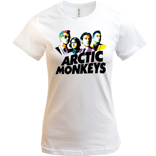 Жіноча футболка, Білий, Arctic monkeys (АРТ)