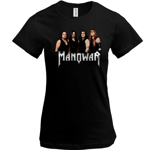 Жіноча футболка, Чорний, Manowar (2)