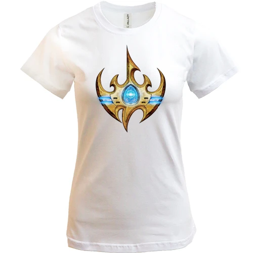 Женская футболка, Белый, Starcraft Protos (2)