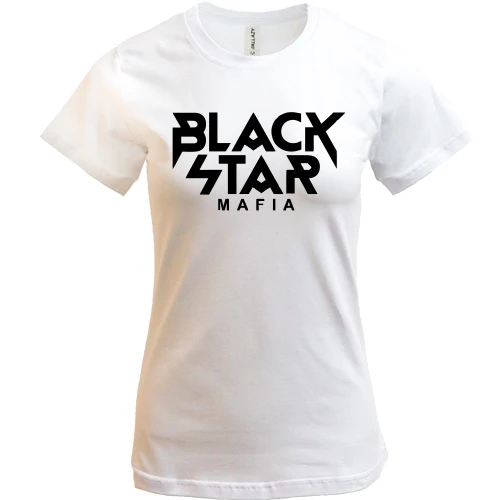 Жіноча футболка, Білий, Black Star Mafia