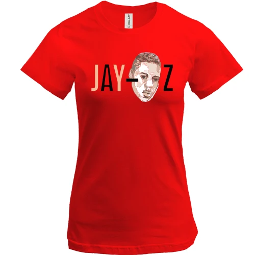 Женская футболка, Красный, JAY-Z