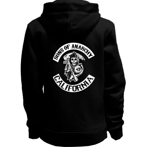 Женская толстовка на молнии Sons of Anarchy California
