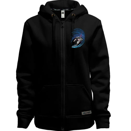 Женская толстовка на молнии Space Surfer