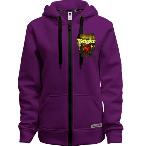 Жіноча толстовка на блискавці з Borgore (2)