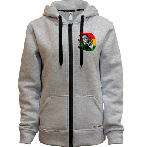 Жіноча толстовка на блискавці з Bob Marley (2)