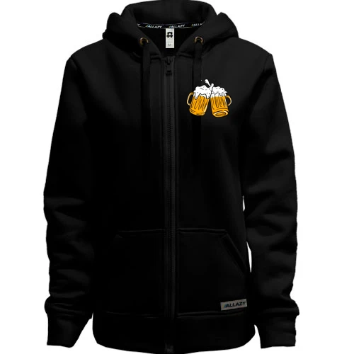Женская толстовка на молнии Beer Пиво