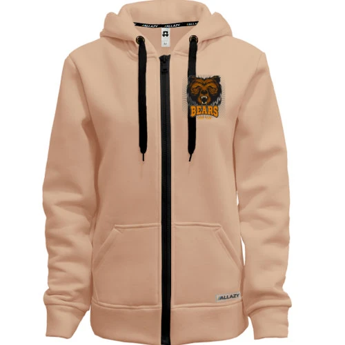 Женская толстовка на молнии Bears Sport Team