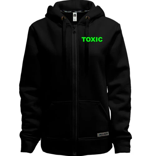 Женская толстовка на молнии TOXIC