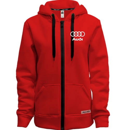 Женская толстовка на молнии Audi (мини)