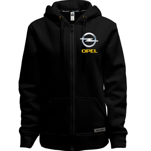 Женская толстовка на молнии Opel logo (2)