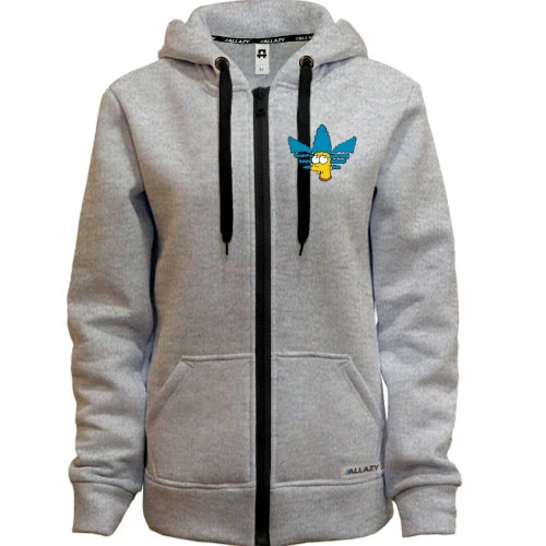 Женская толстовка на молнии Marge Simpson Adidas