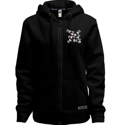 Женская толстовка на молнии Bugs bunny pattern