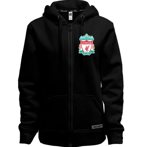 Женская толстовка на молнии с цветной эмблемой Liverpool
