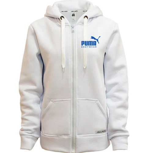 Женская толстовка на молнии, Белый, Puma bodywear