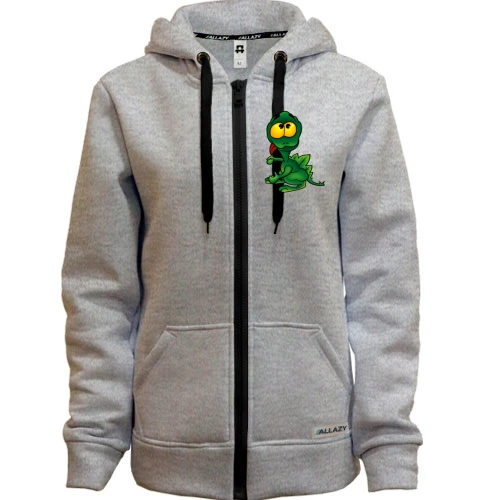 Женская толстовка на молнии Green Dragon