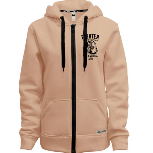Женская толстовка на молнии Fighter Mixed Martial