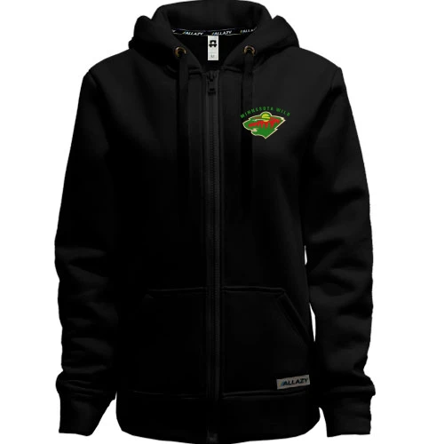 Женская толстовка на молнии с вышитой эмблемой Minnesota Wild