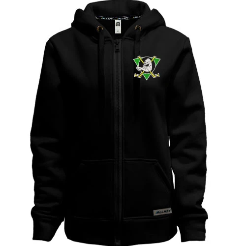 Женская толстовка на молнии Anaheim Mighty Duck
