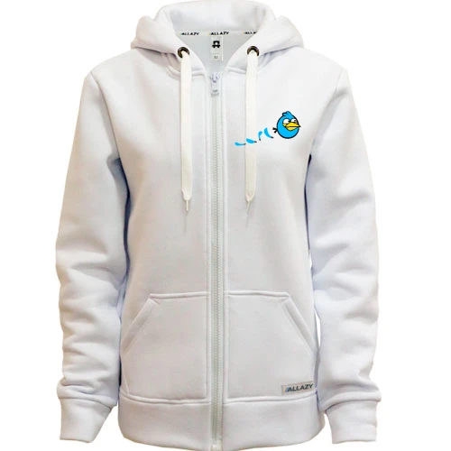 Жіноча толстовка на блискавці Blue bird