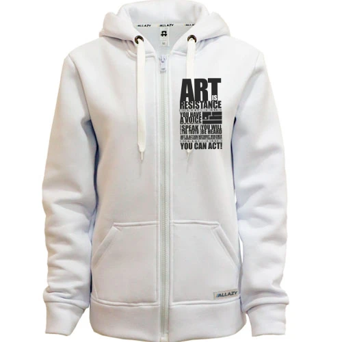 Женская толстовка на молнии Art