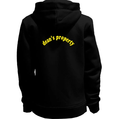 Женская толстовка на молнии "Dean's property"