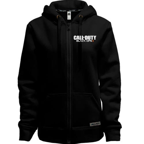 Женская толстовка на молнии, Черный, Call of Duty: Black Ops II