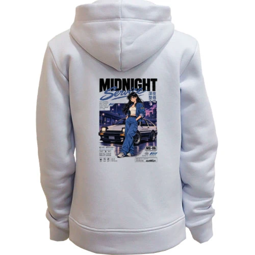 Женское зип худи Midnight service