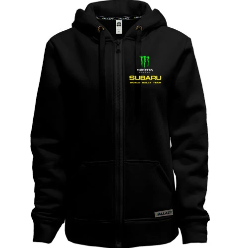 Женское зип худи Subaru monster energy