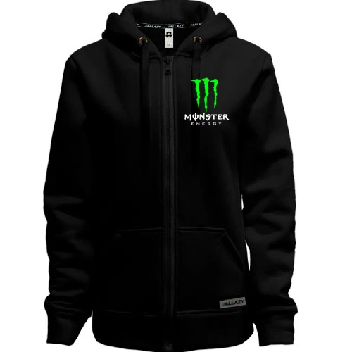 Женская толстовка на молнии Monster energy