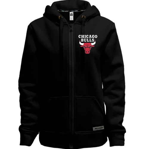 Женская толстовка на молнии Chicago bulls