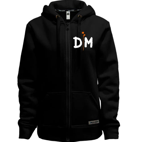 Жіноча толстовка на блискавці Depeche Mode orange rose