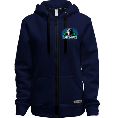 Женская толстовка на молнии Minnesota Timberwolves